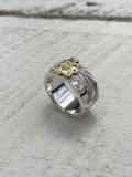 RG-0055　KARAKUSA ROSE RING No. 55 (10mm/18K GOLD ACCENT)