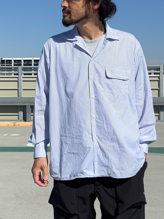 CAMP COLLAR SHIRT (PENCIL STRIPE) “NR別注”