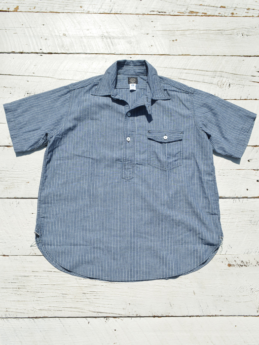 NAVY CUT S/S (Stripe Chambray)