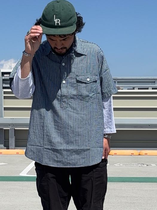NAVY CUT S/S (Stripe Chambray)