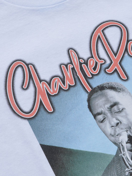 【BLUESCENTRIC】 Print T-Shirt　(CHARLIE PARKER)