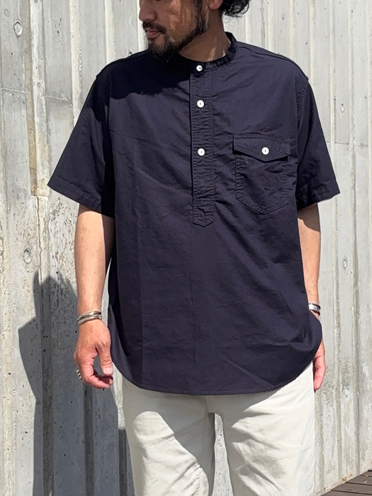 NAVY CUT Band S/S (Panama Cloth)　