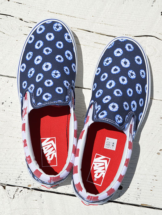 Classic Slip-On　(Dyed Dots & Stripes)