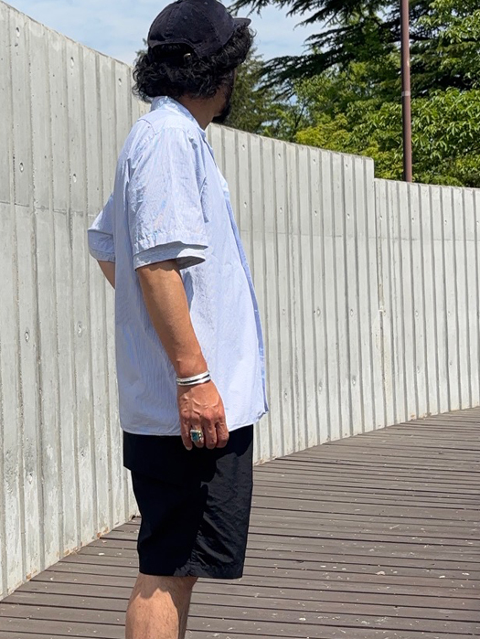 S/S CAMP COLLAR SHIRT (PENCIL STRIPE) “NR別注”