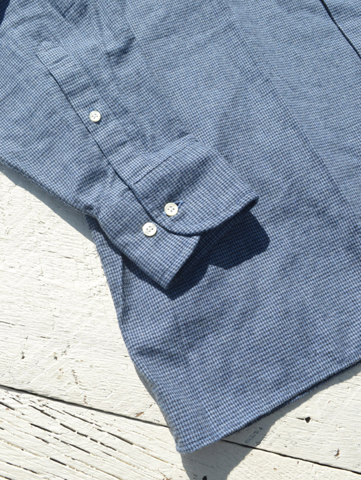 CAMP COLLAR SHIRT (FLANNEL HOUNDSTOOTH) “NR別注”