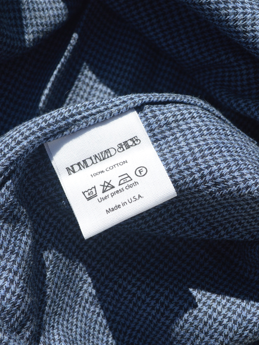 CAMP COLLAR SHIRT (FLANNEL HOUNDSTOOTH) “NR別注”