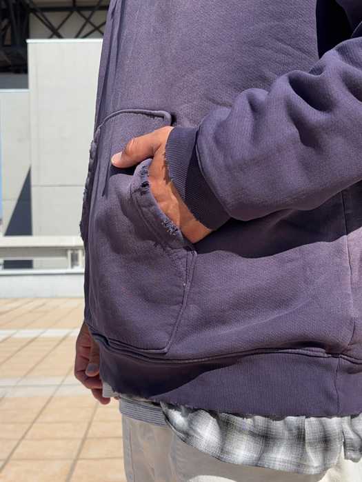【MOOJI MOOJI】 Oversized Crop Hoodie