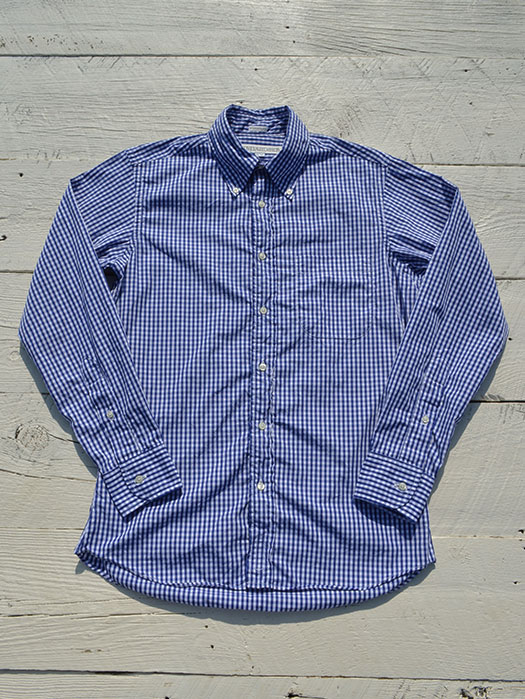 NAT-U-RAL別注　STANDARD FIT BUTTON DOWN STIRT　(Gingham Check)　