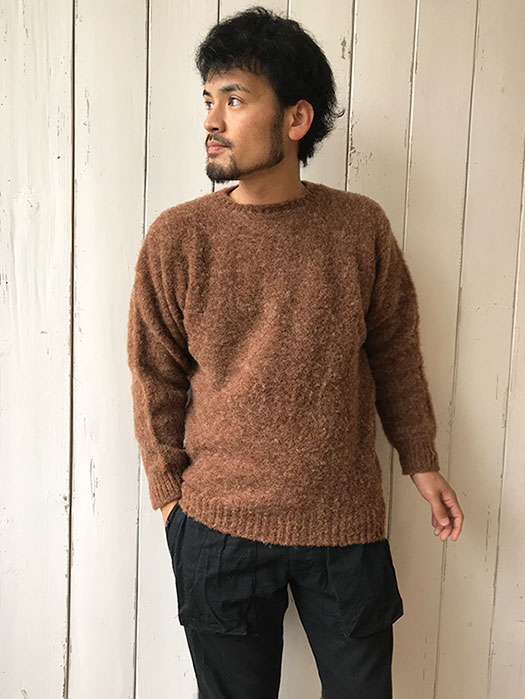 【JAMES CHARLOTTE】 Crew Neck Sweater (Shaggy Dog)