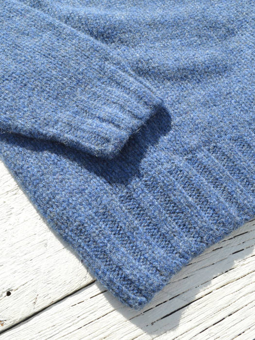 Crew Neck Saddle Shetland (Heavy Weight)