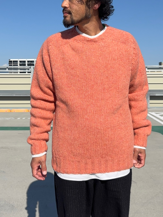  Crew Neck Saddle Shetland (Heavy Weight)