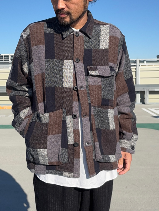 Digs Crew Half (Cotton Tweed Patch Check)